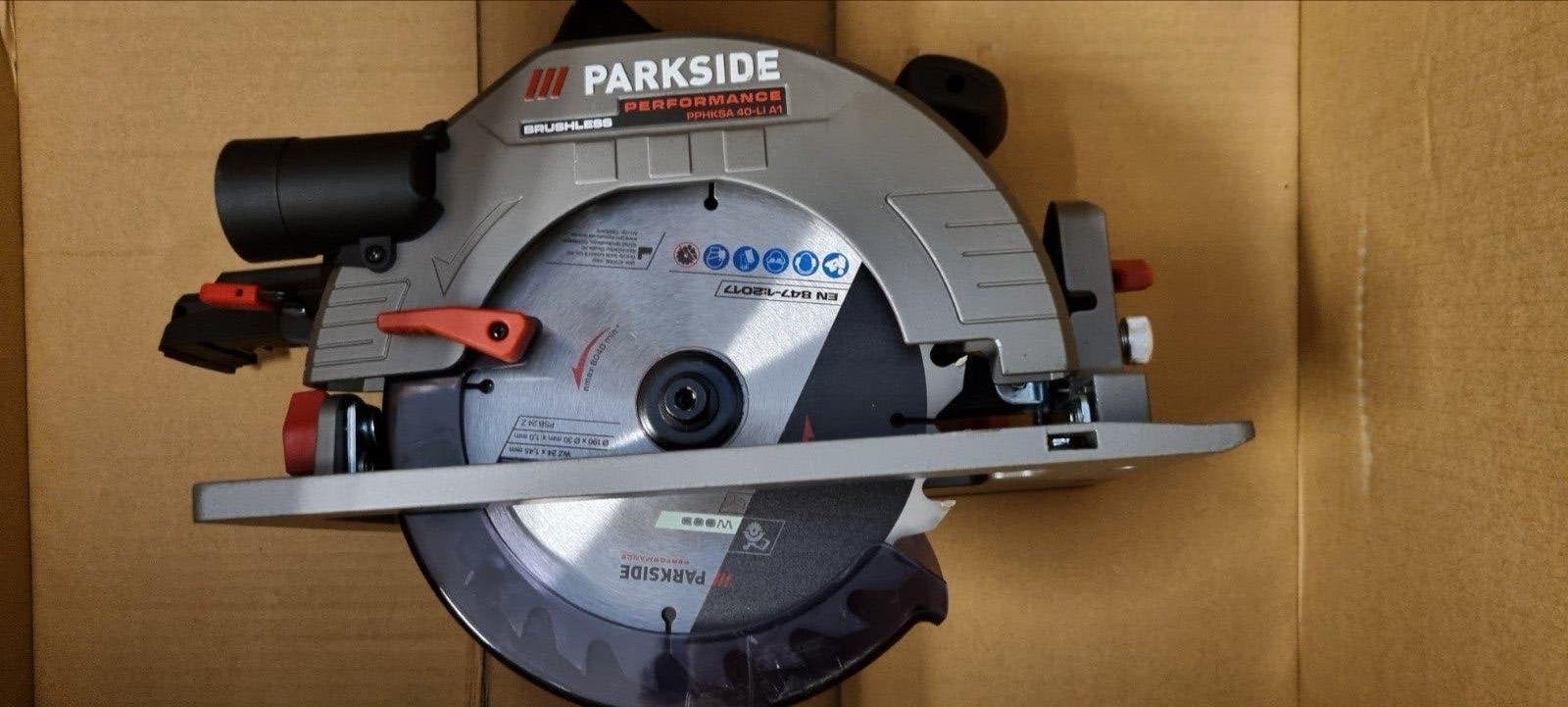 PARKSIDE PERFORMANCE Accu-cirkelzaag 40V zonder accu / lader, Cirkelzaag, Verzenden, Nieuw, 600 tot 1200 watt