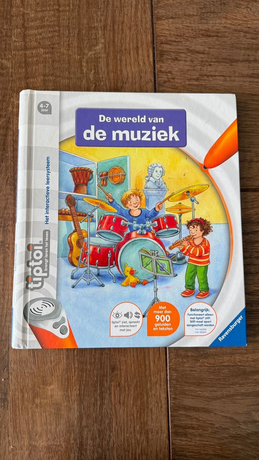 Tiptoi boek: De wereld van de muziek (4-7 jaar), Ophalen of Verzenden, Zo goed als nieuw, Instrument
