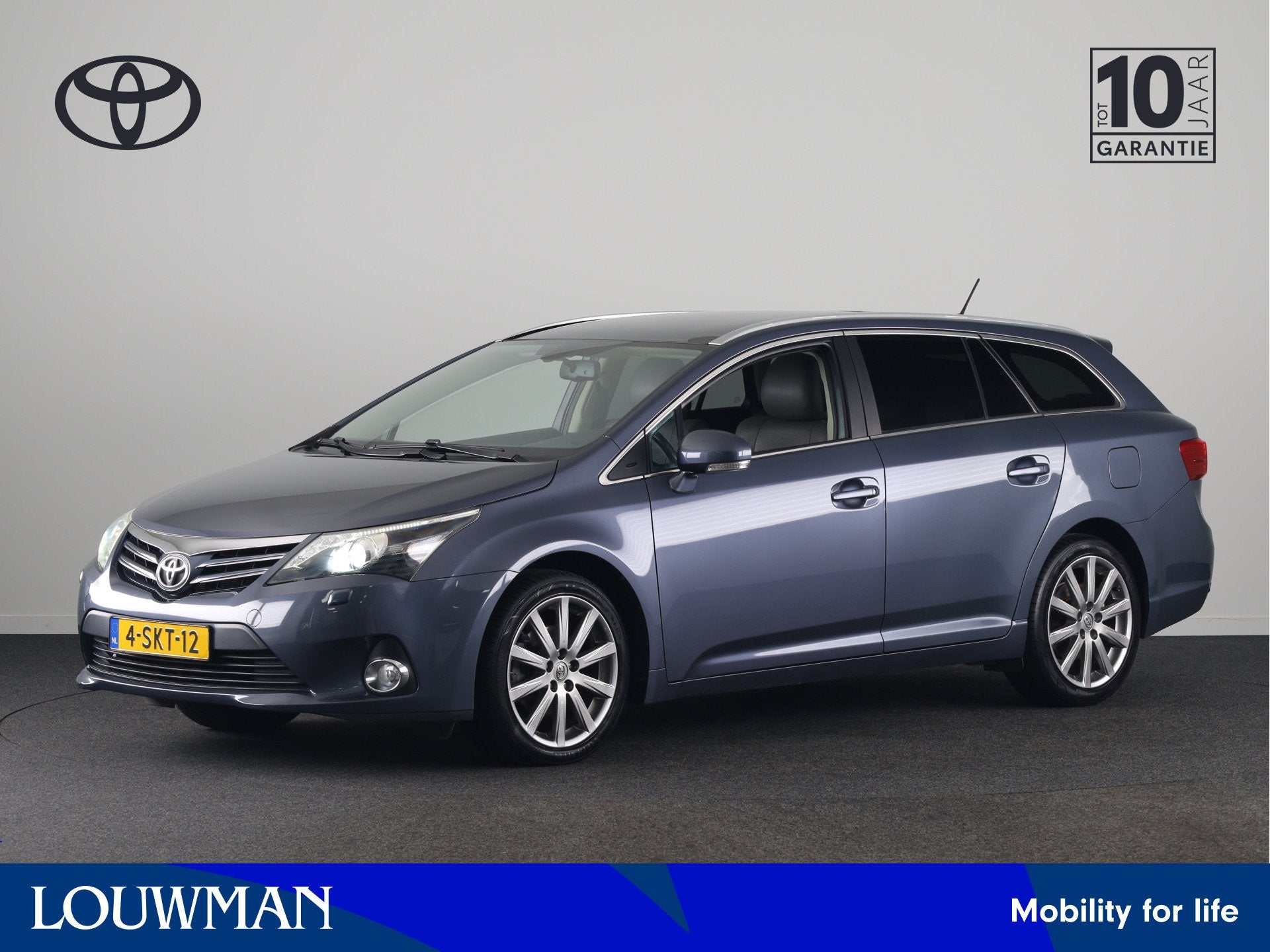 Toyota Avensis wagon 2.0 VVTi Executive Business | Trekhaak, Auto's, Beige, 4 cilinders, Blauw, 152 pk
