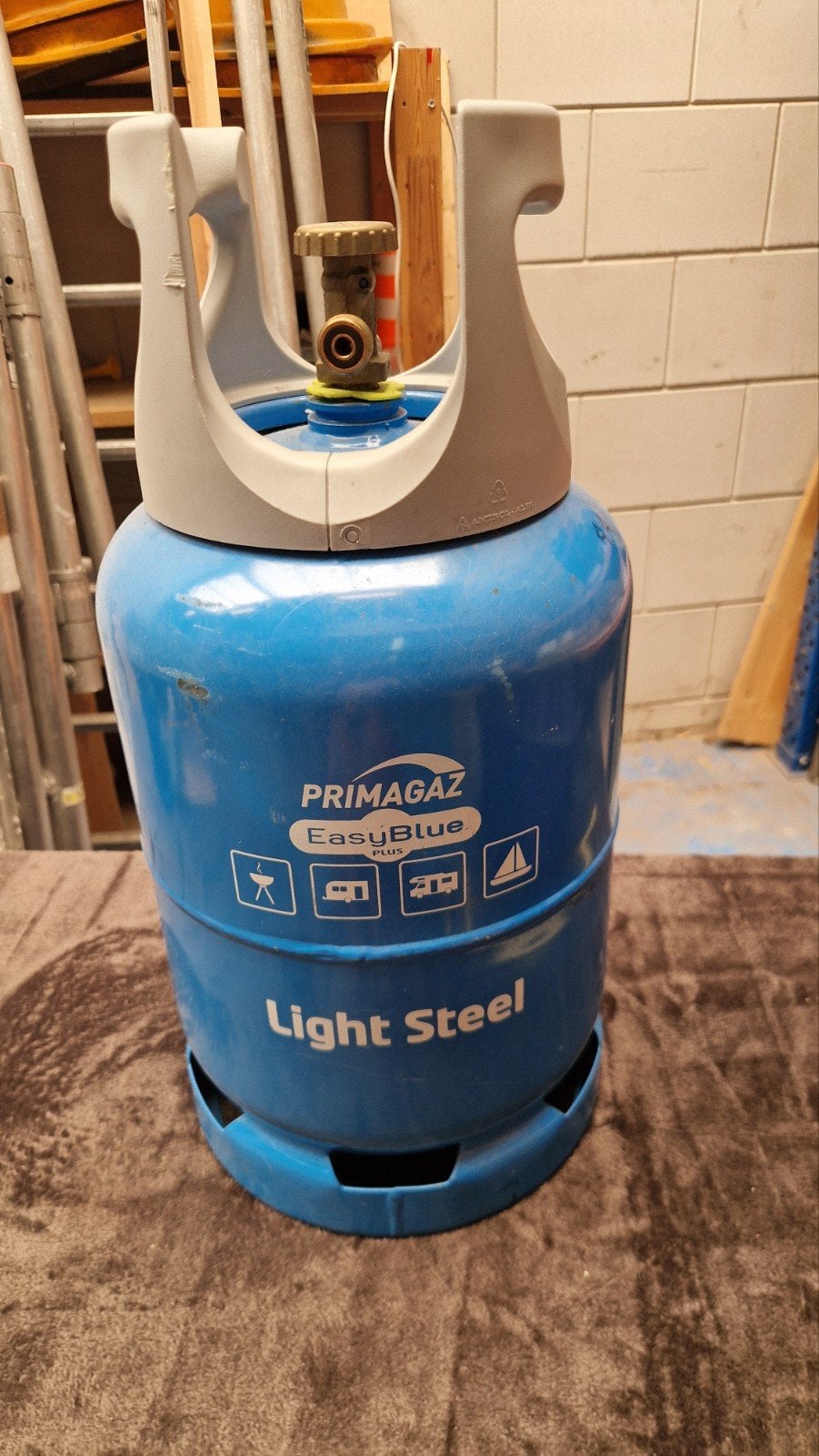 Primagaz EasyBlue Plus gasfles (Light Steel) met gas, Ophalen of Verzenden