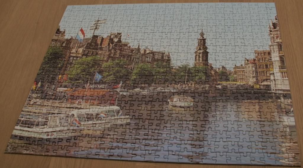 Oude Puzzel 520 stukjes Amsterdam Munttoren, Ophalen of Verzenden, 500 t/m 1500 stukjes, Zo goed als nieuw