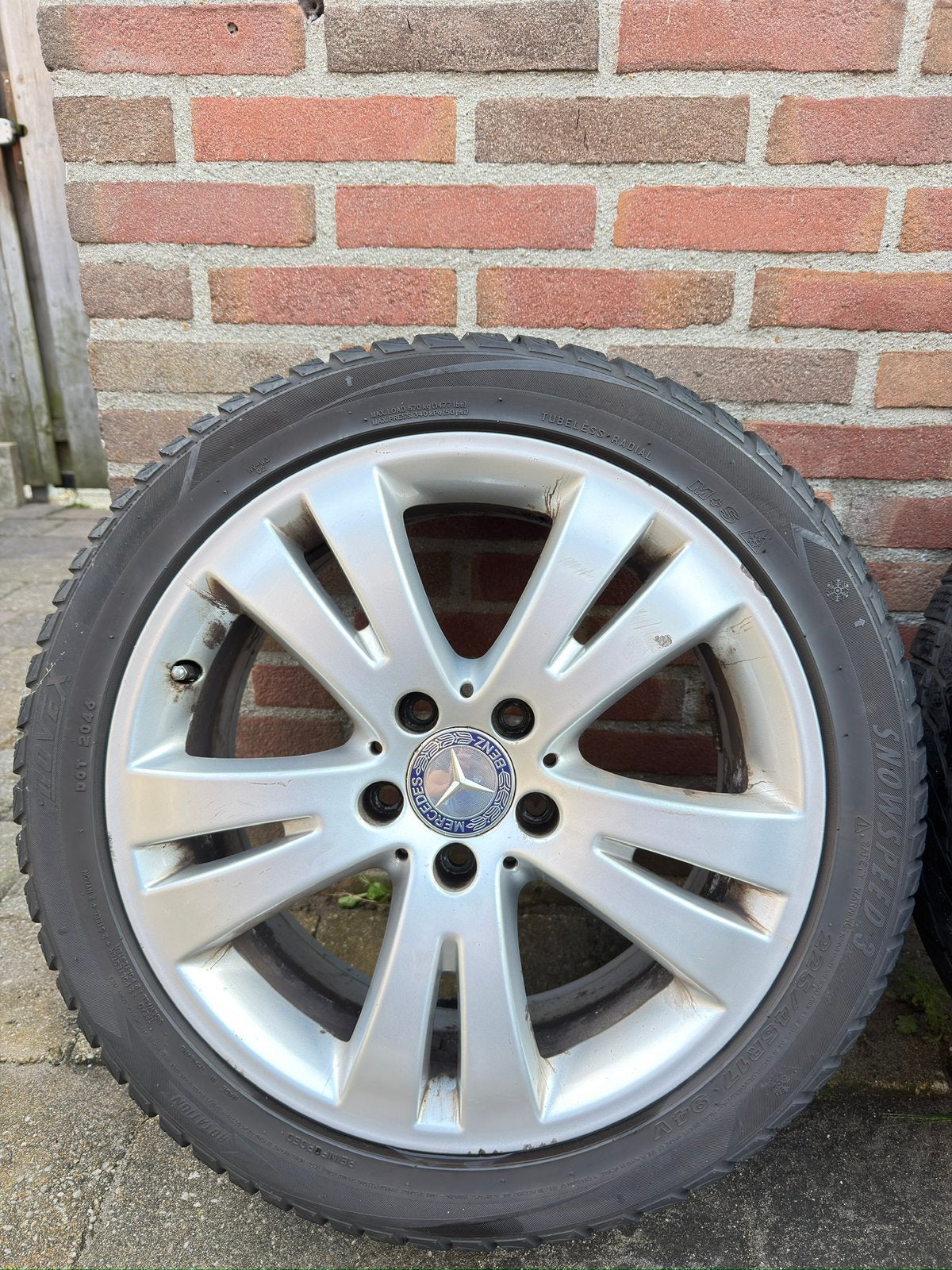 Originele Mercedes C-Klasse W204 17 inch velgen – set van 4, Ophalen, Mercedes-Benz