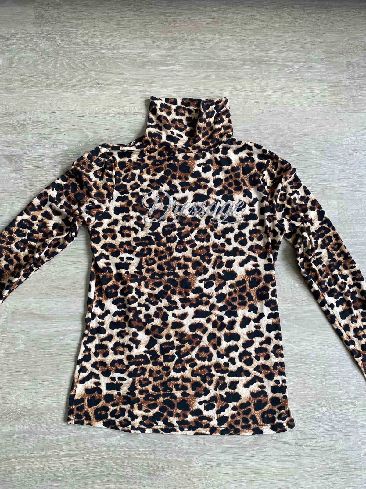 Leopard print paardrij shirt maat S, Dieren en Toebehoren, Paardrijkleding, Ophalen of Verzenden, Zo goed als nieuw
