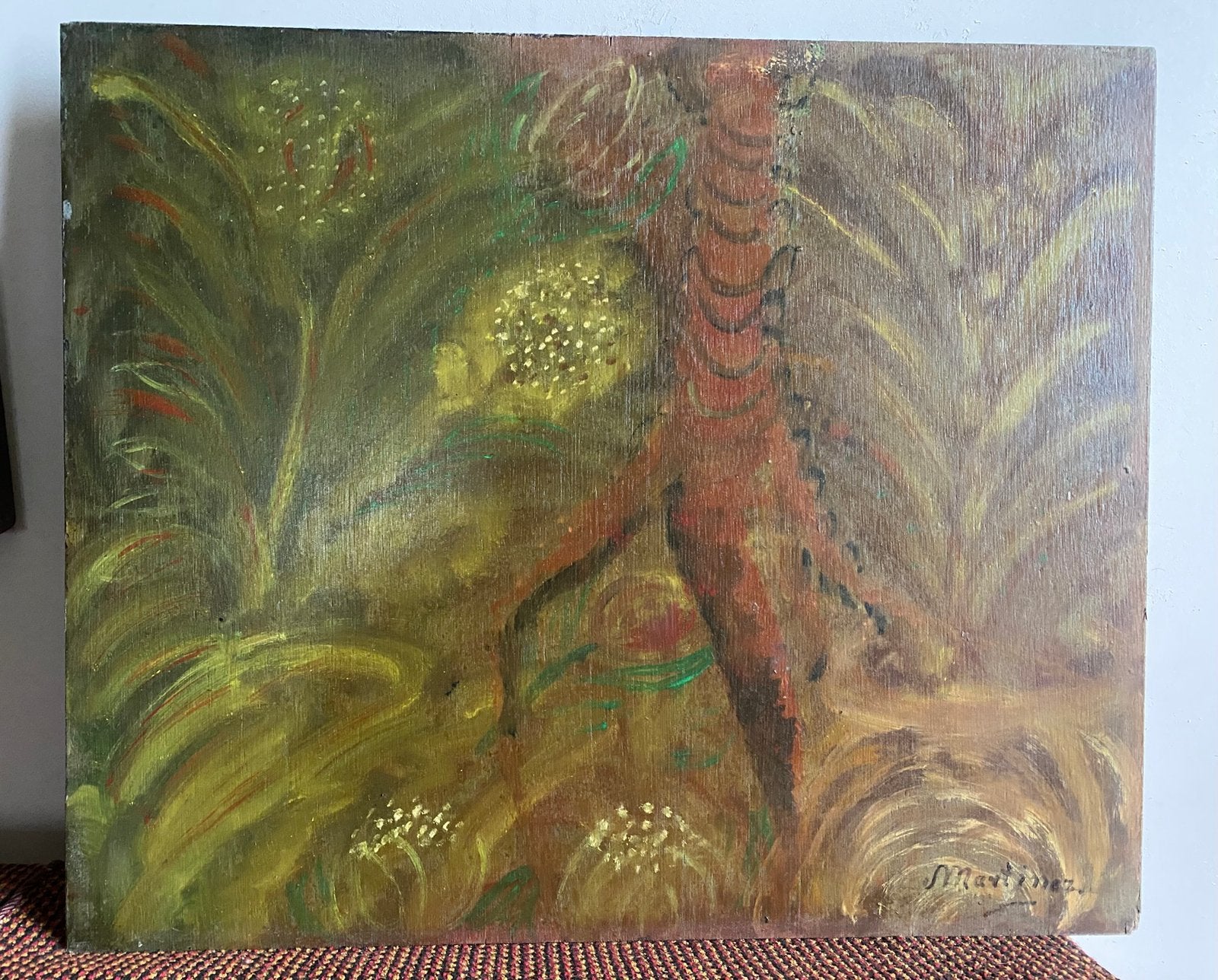 Abstract natuurschilderij, Ophalen of Verzenden