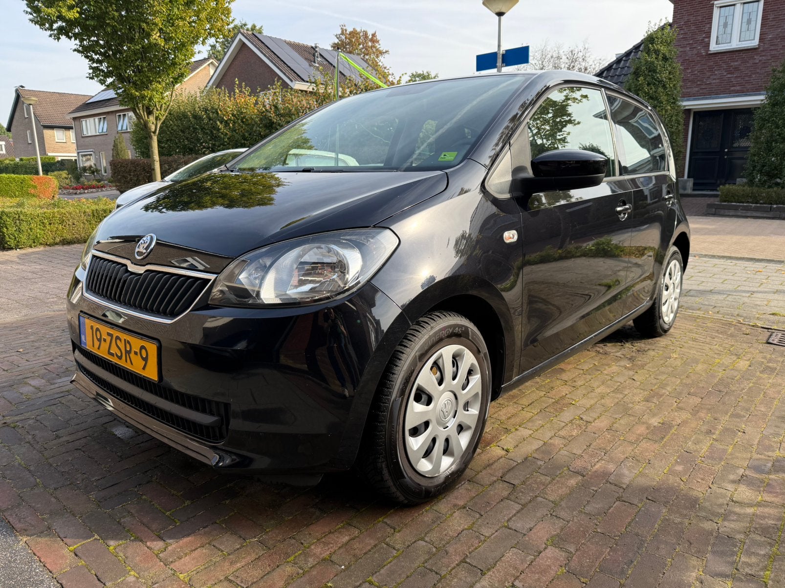 Skoda Citigo 1.0 T 55KW 2013 Zwart, Auto's, 74 pk, 4 stoelen, Zwart, Handgeschakeld