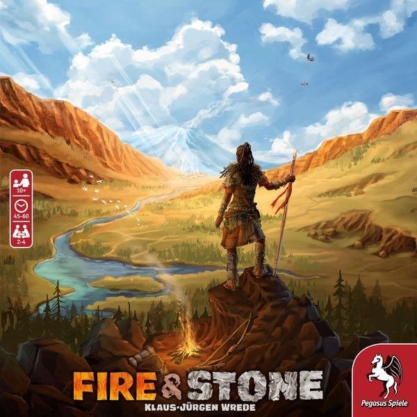 Fire & Stone (Eng; optie NL vertaling)), Een of twee spelers, Ophalen of Verzenden, Nieuw, Pegasus Spiele