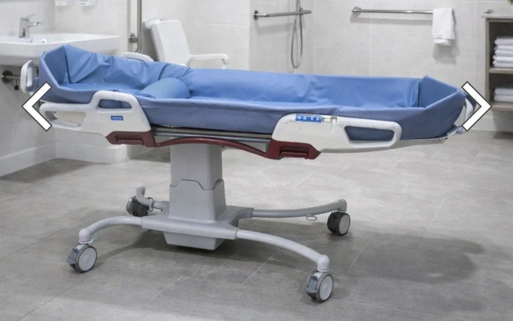 Arjoh Huntleigh Carevo douchewagen, Diversen, Verpleegmiddelen, Ophalen, Gebruikt