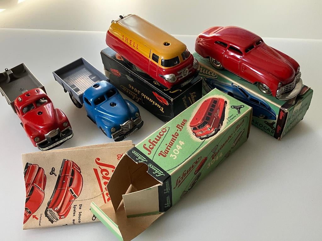 mooie set Schuco autootjes 1001 3046 3112 3042, Ophalen of Verzenden