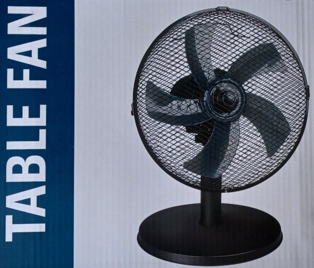 Tafelventilator Ø 30cm (Wit of Zwart) | 3 Jaar Garantie!, Witgoed en Apparatuur, Ventilatoren, Ophalen of Verzenden, Nieuw, Tafelventilator