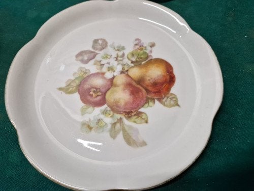 ontbijtborden fruit vintage, Ophalen of Verzenden