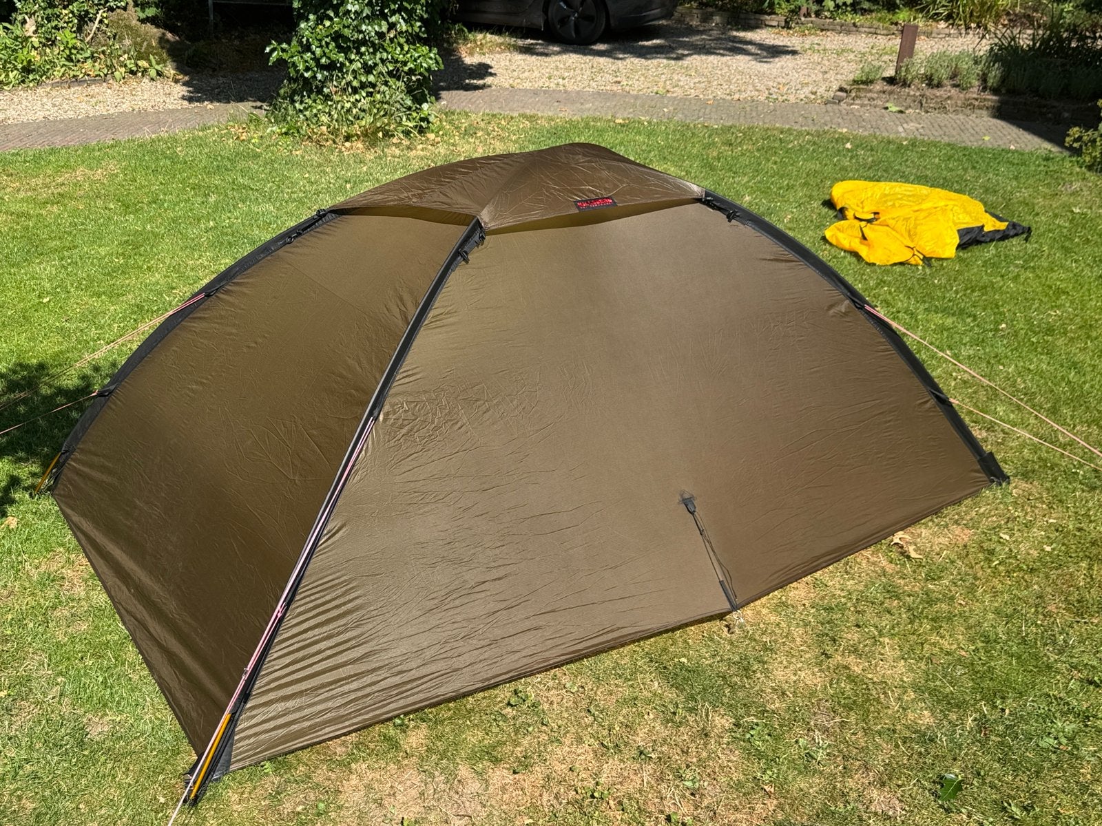 Hilleberg Unna bruin, met grondzeil en extra set stokken, Ophalen, Zo goed als nieuw, Tot en met 2