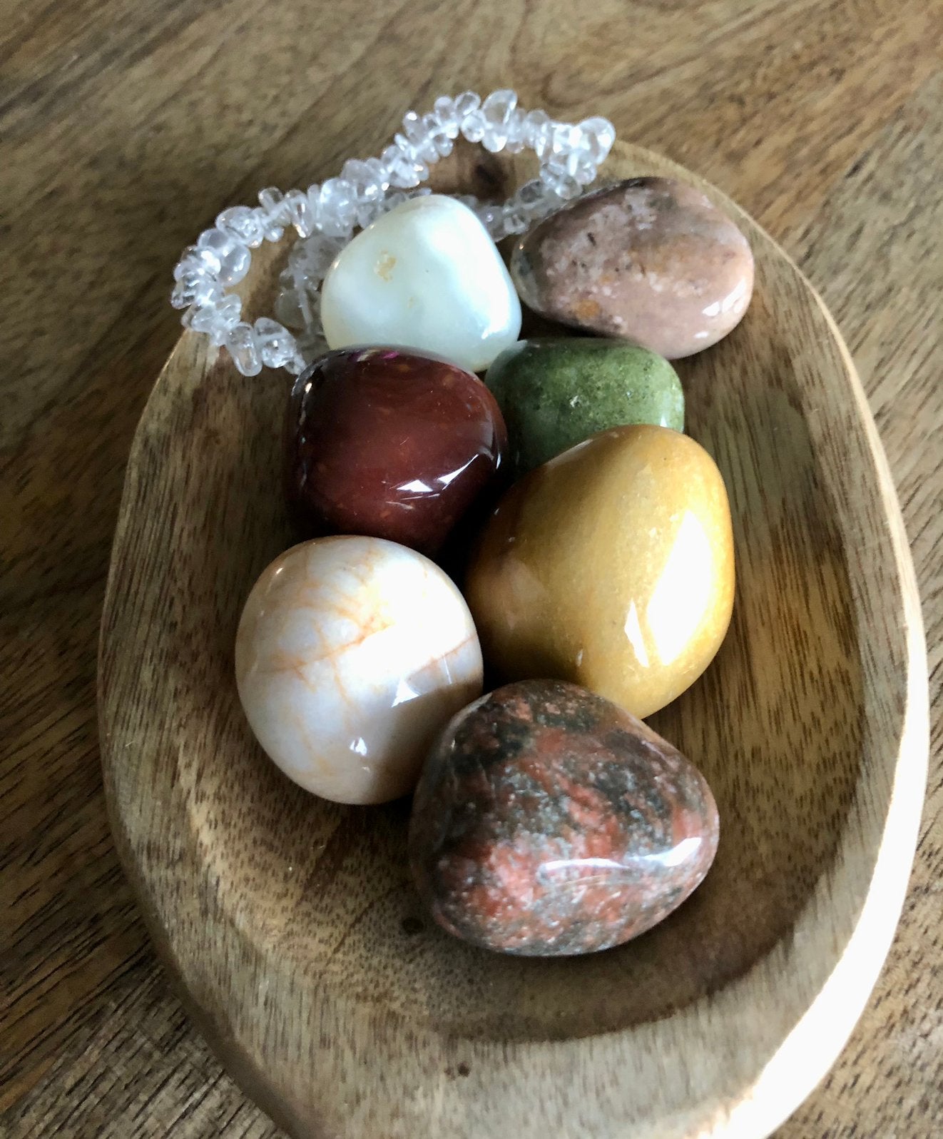 Mix edelstenen (middel groot) 7 stuks, Ophalen of Verzenden, Zo goed als nieuw
