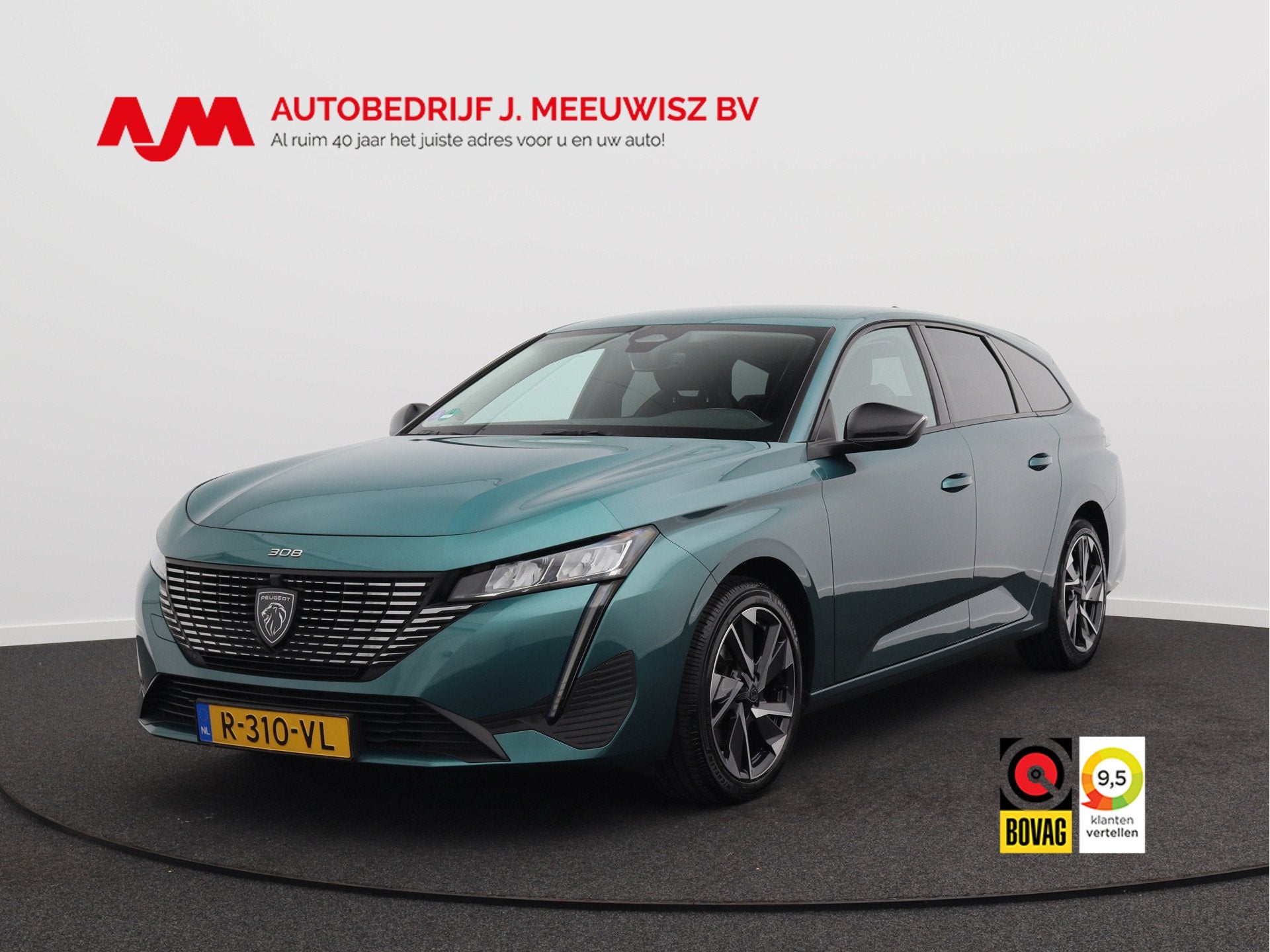 Peugeot 308 SW 1.2 PureTech Allure Pack Business/ lage km!, Auto's, Voorwielaandrijving, 1199 cc, Blauw, Leder en Stof