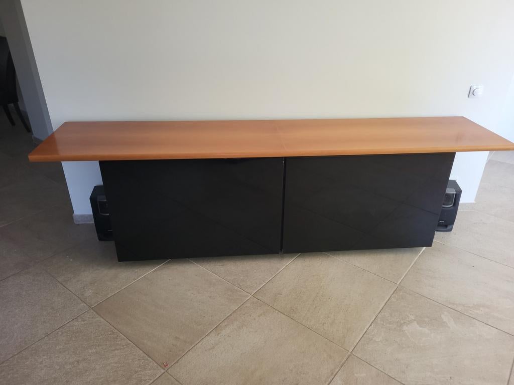 Dersoirre, Modern tv-meubel met opbergruimte, Overige houtsoorten, Gebruikt, 150 tot 200 cm, Ophalen of Verzenden