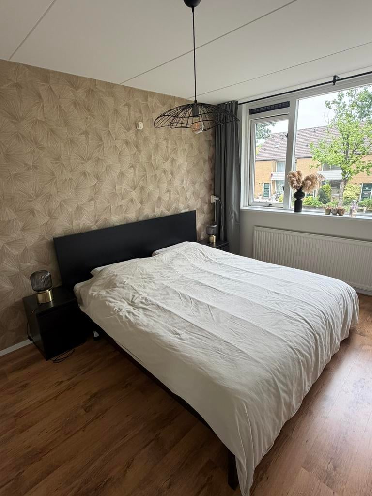 IKEA Malm bed 180x200cm met optionele nachtkastjes, Huis en Inrichting, Ophalen, Tweepersoons, Zo goed als nieuw, 180 cm