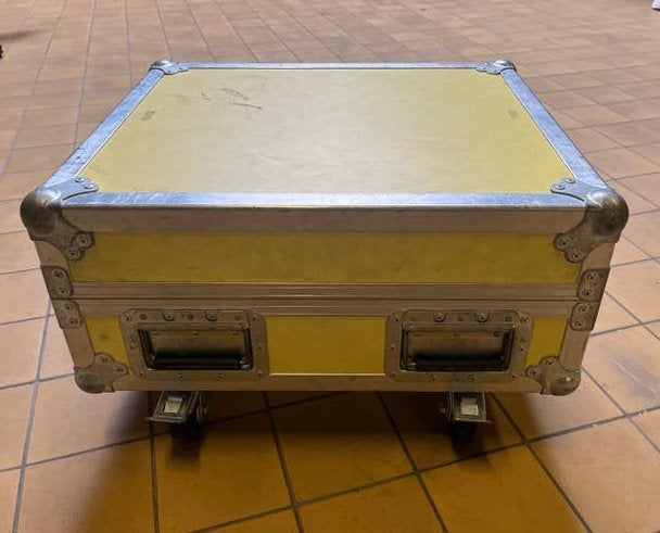 Gele Flightcase met wielen - Ideaal voor apparatuur, Ophalen, Gebruikt, Overige instrumenten, Flightcase