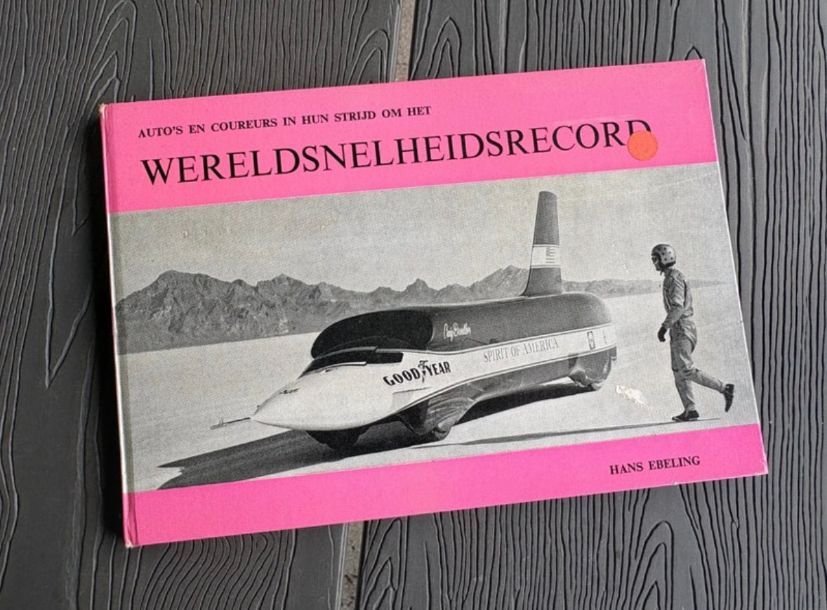Vintage Autoboek: Wereldsnelheidsrecord 1968, Ophalen of Verzenden, Zo goed als nieuw, Algemeen