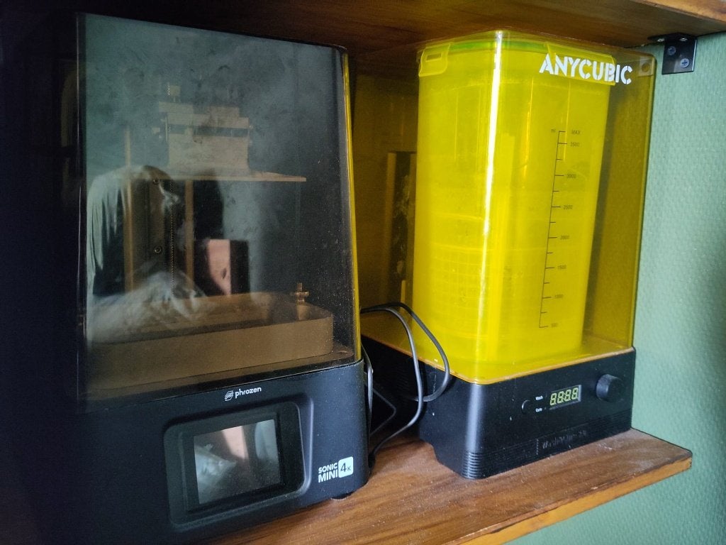 Phrozen Sonic Mini 4k + Anycubic Wash & Cure Station, Computers en Software, 3D Printers, Ophalen, Gebruikt, Phrozen, Resin/Hars