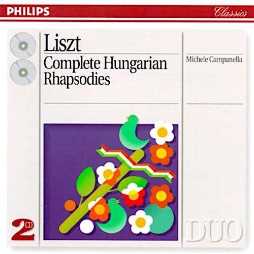 LISZT Complete hungarian rhapsodies 2 - CD PHILIPS DUO, Kamermuziek, Boxset, Ophalen of Verzenden, Zo goed als nieuw