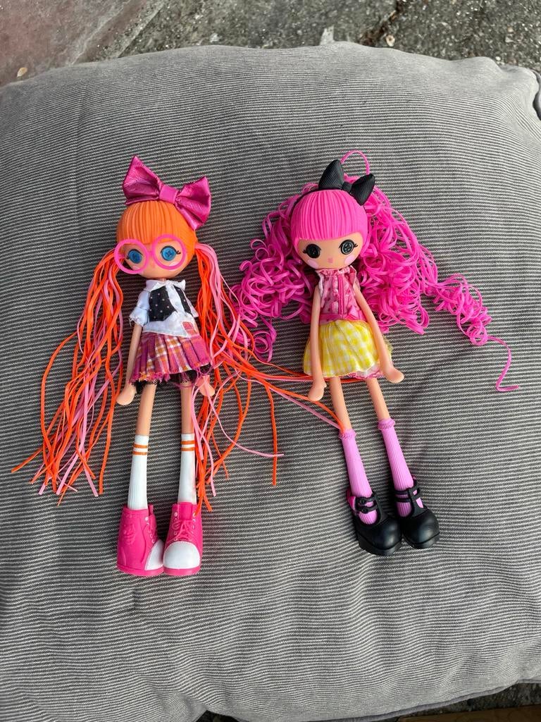 2 Lalaloopsy poppen met kleurveranderend haar + extra outfit, Verzenden, Gebruikt, Overige typen
