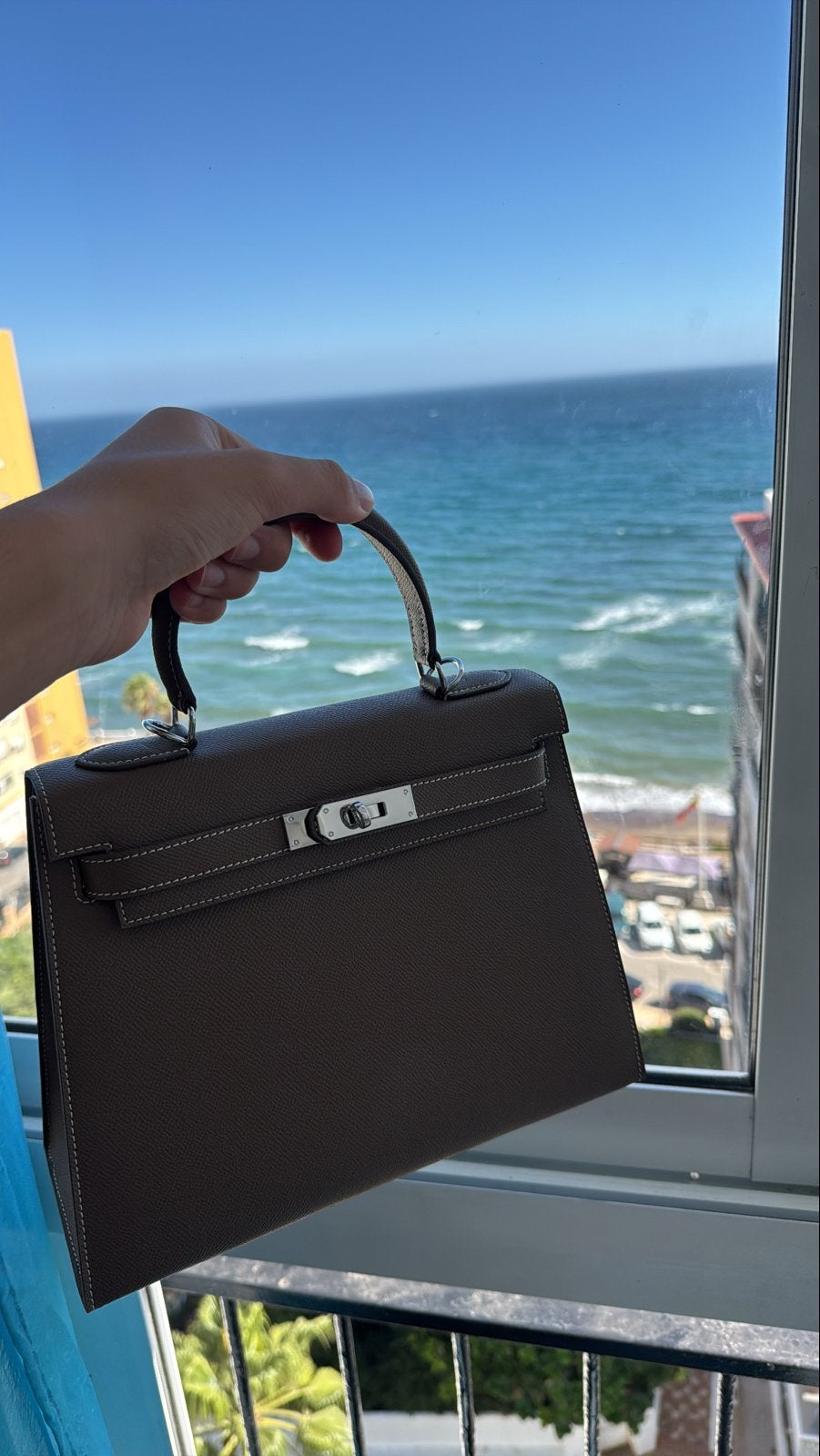 Hermes Kelly Dames 25 Handtas - Zo goed als nieuw, Ophalen of Verzenden, Zo goed als nieuw, Bruin, Handtas
