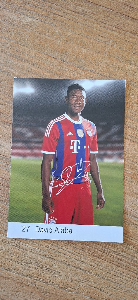 Spelerskaart; David Alaba # FC Bayern Munchen, Ophalen of Verzenden, Nieuw, Buitenlandse clubs, Spelerskaart