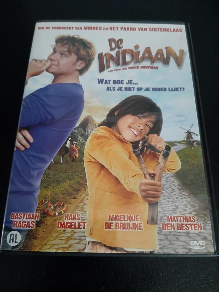 De indiaan,Bastiaan Ragas, Hans Dagelet, Matthias den Besten, Cd's en Dvd's, Avontuur, Gebruikt, Alle leeftijden, Ophalen of Verzenden