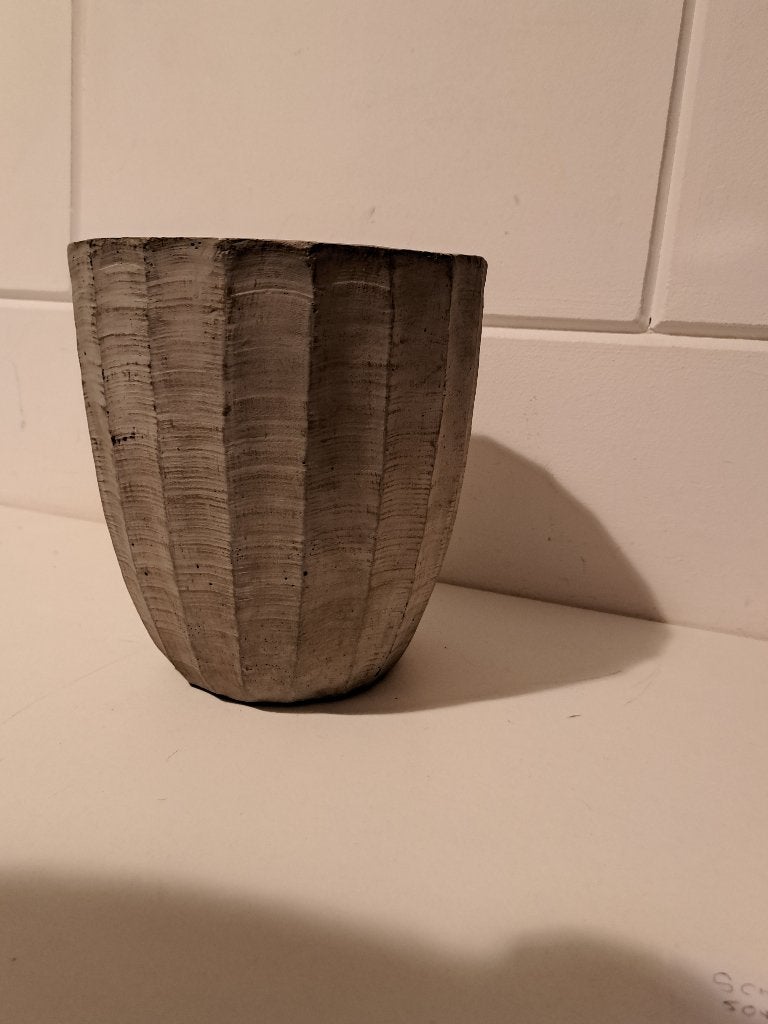 Aardewerk buitenompot, Ophalen, Gebruikt, Rond, Binnen