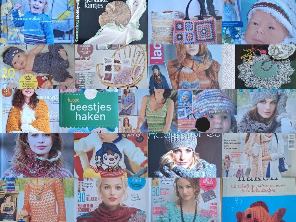 brei en haak bladen / boeken 2 euro per stuk uitzoeken, Verzenden, Zo goed als nieuw, Breien of Haken, Patroon of Boek