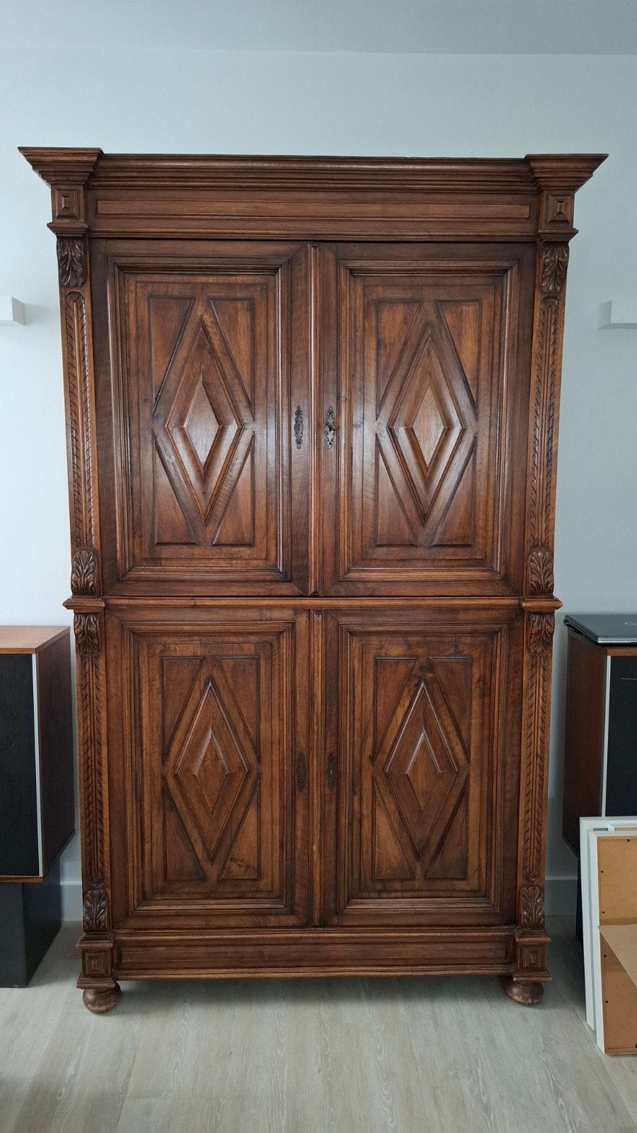 19e eeuw 35 cm diepe Buffet-/Tussen-/Servieskast, Ophalen