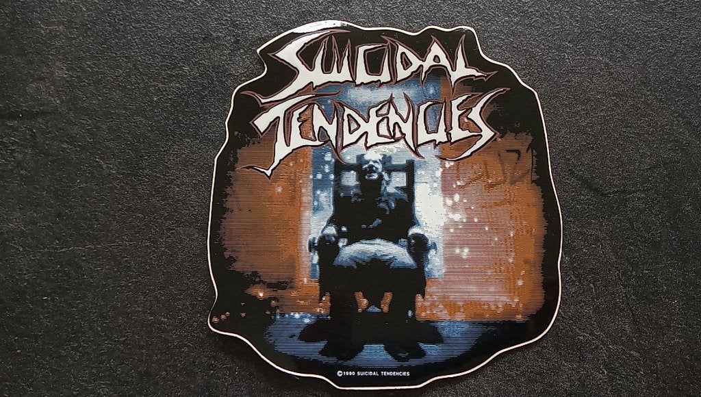 Suicidal Tendencies  leuke vintage 1990 ycbmd sticker st36, Ophalen of Verzenden, Nieuw, Overige typen
