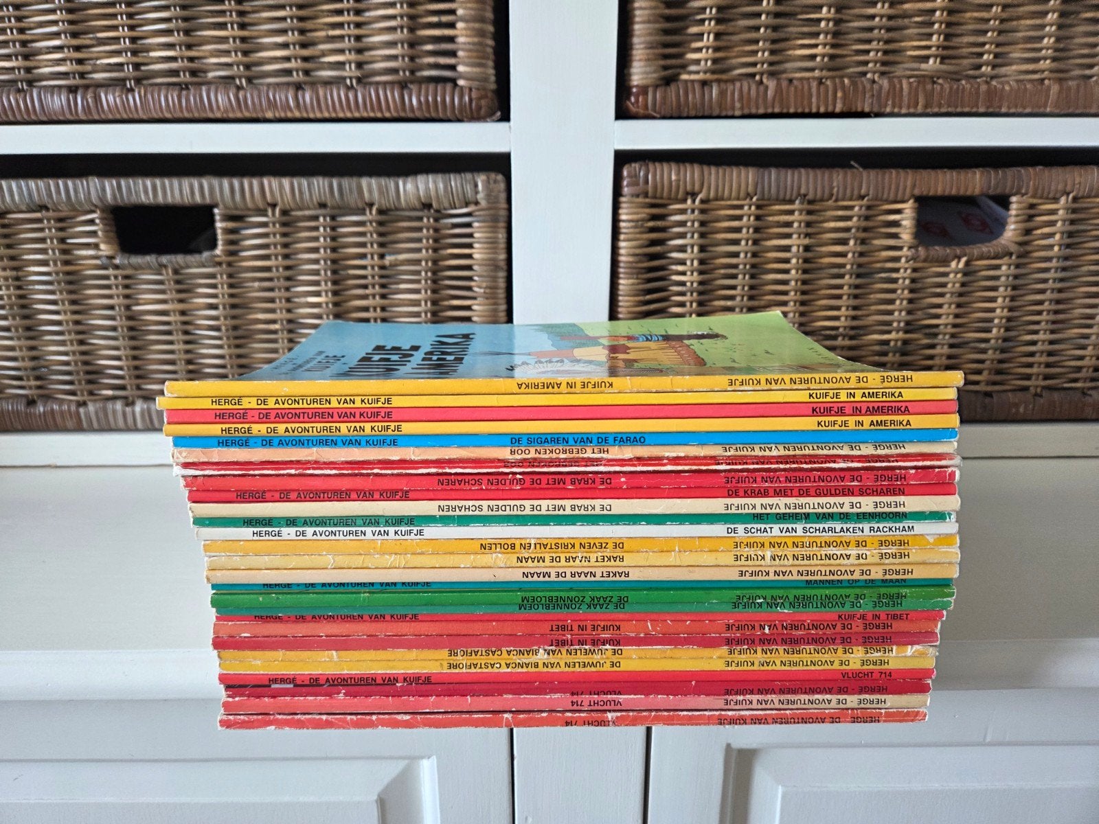 Kuifje strips (dubbel), Boeken, Stripboeken, Meerdere stripboeken, Ophalen of Verzenden, Gelezen