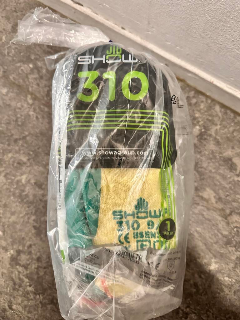 SHOWA 310 Werk handschoenen - Maat 9/L (10 paar), Ophalen, Nieuw