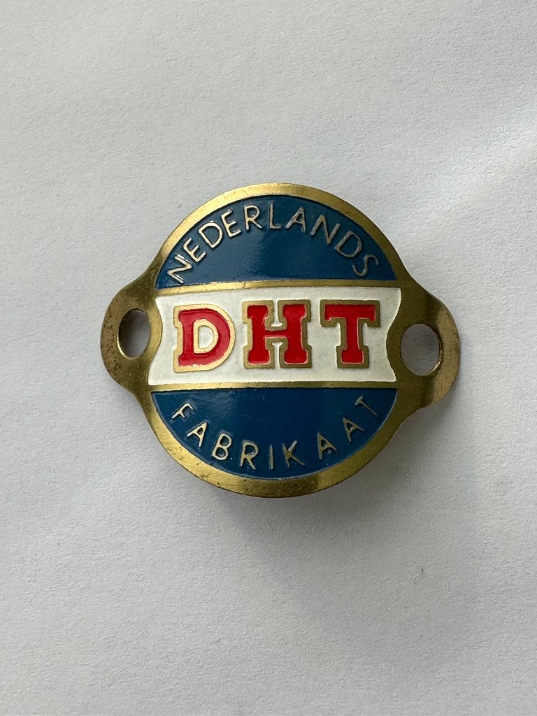 Spatbordplaatje DHT 's-Gravenhage rijwiel spatbord plaatje., Fietsen en Brommers, Overige typen, Ophalen of Verzenden, Zo goed als nieuw