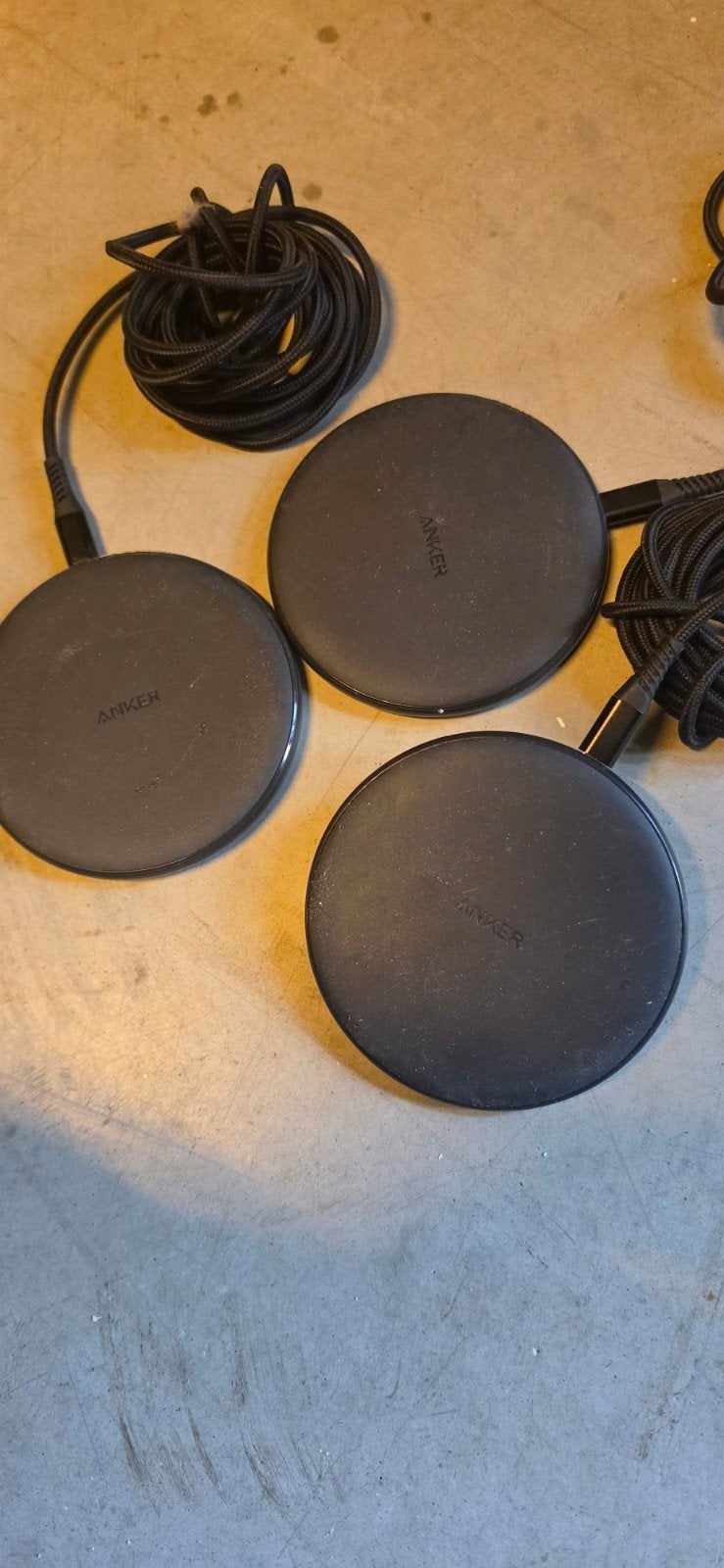 3x Anker PowerWave Pad A2503 draadloze oplader 10W Qi, Ophalen