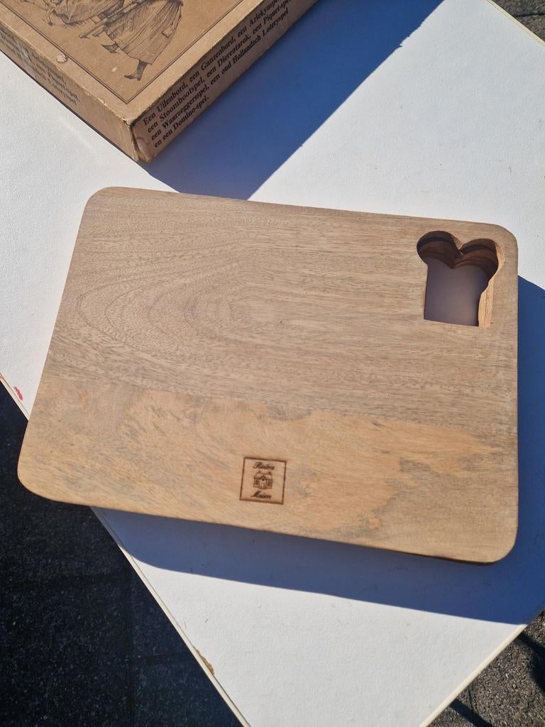 Houten snijplank met brooduitsparing riviera maison  4 stuks, Ophalen of Verzenden