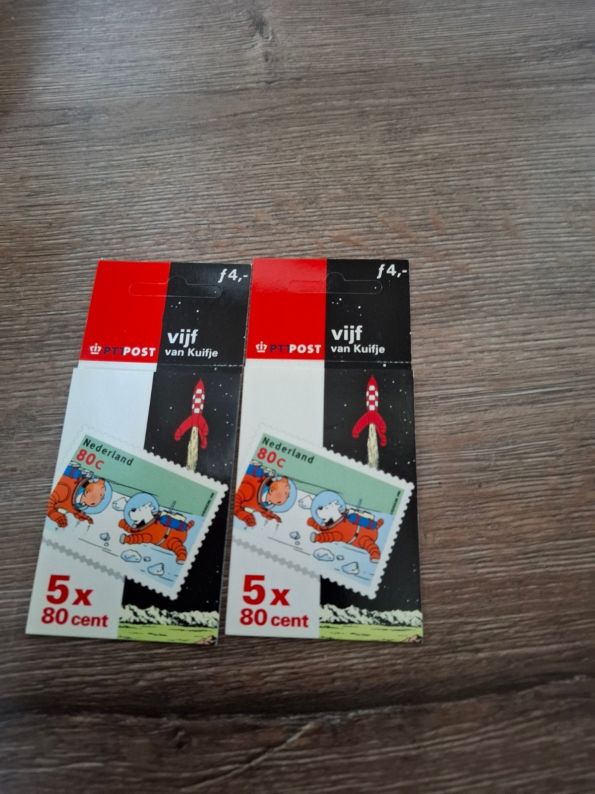 2x Kuifje uit de serie strippost zegels Ongebruikt, Postzegels en Munten, Postzegels | Nederland, Verzenden