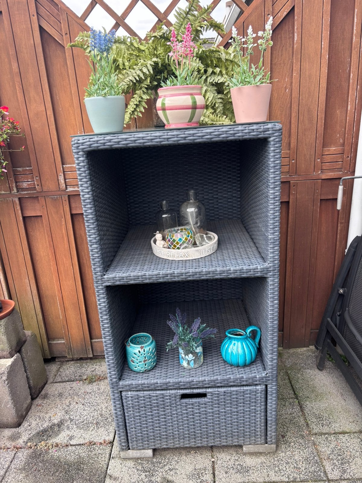 WICKER TUINKAST, Tuin en Terras, Ophalen, Gebruikt, Kunststof, Overige typen