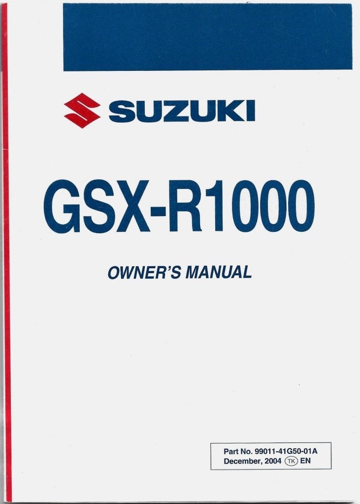 GSX R1000 manual handleiding (6229z) motor, Ophalen of Verzenden, Suzuki