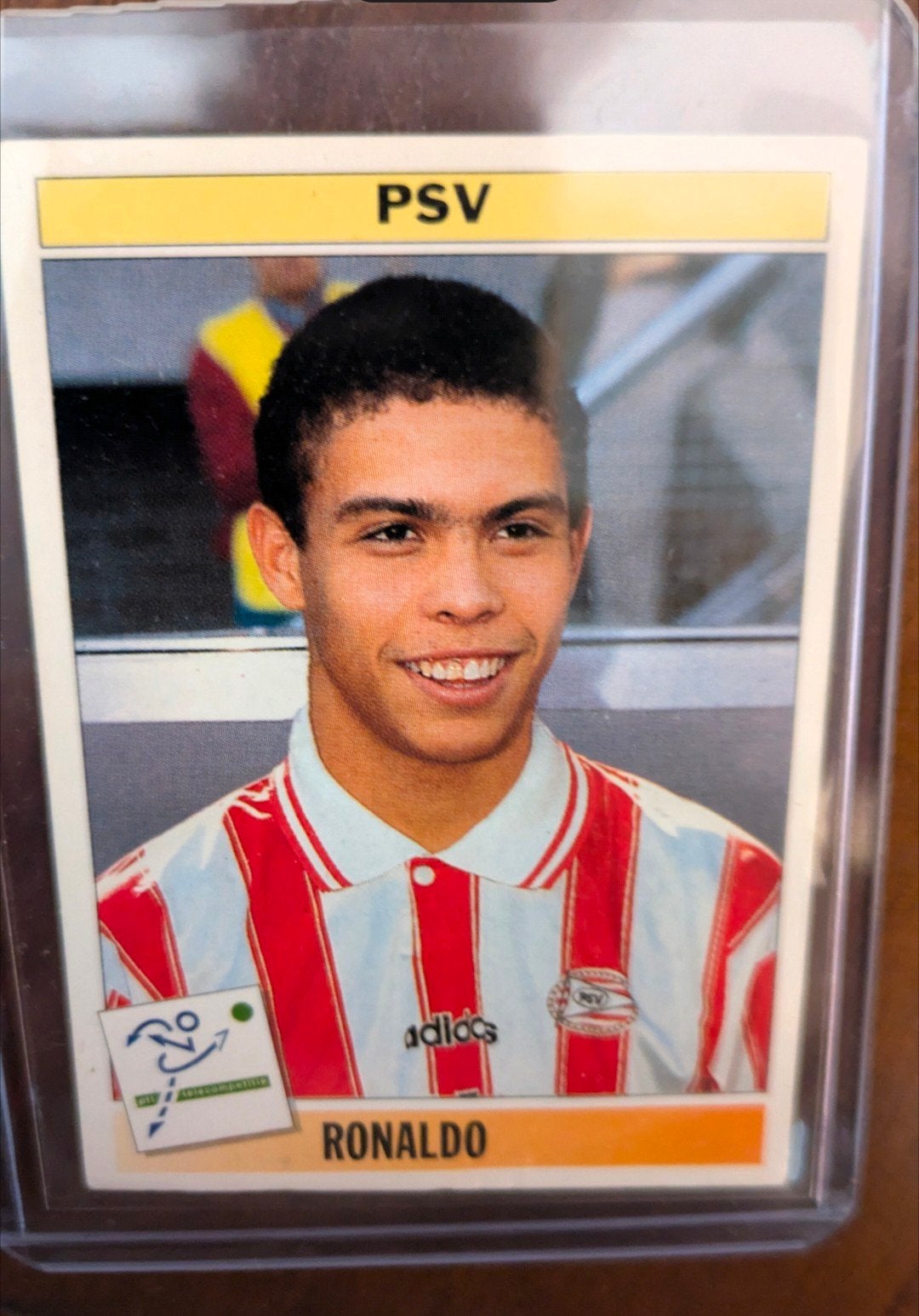 Panini Voetbal 95 Ronaldo PSV Rookie card, Ophalen of Verzenden, Zo goed als nieuw, PSV, Spelerskaart