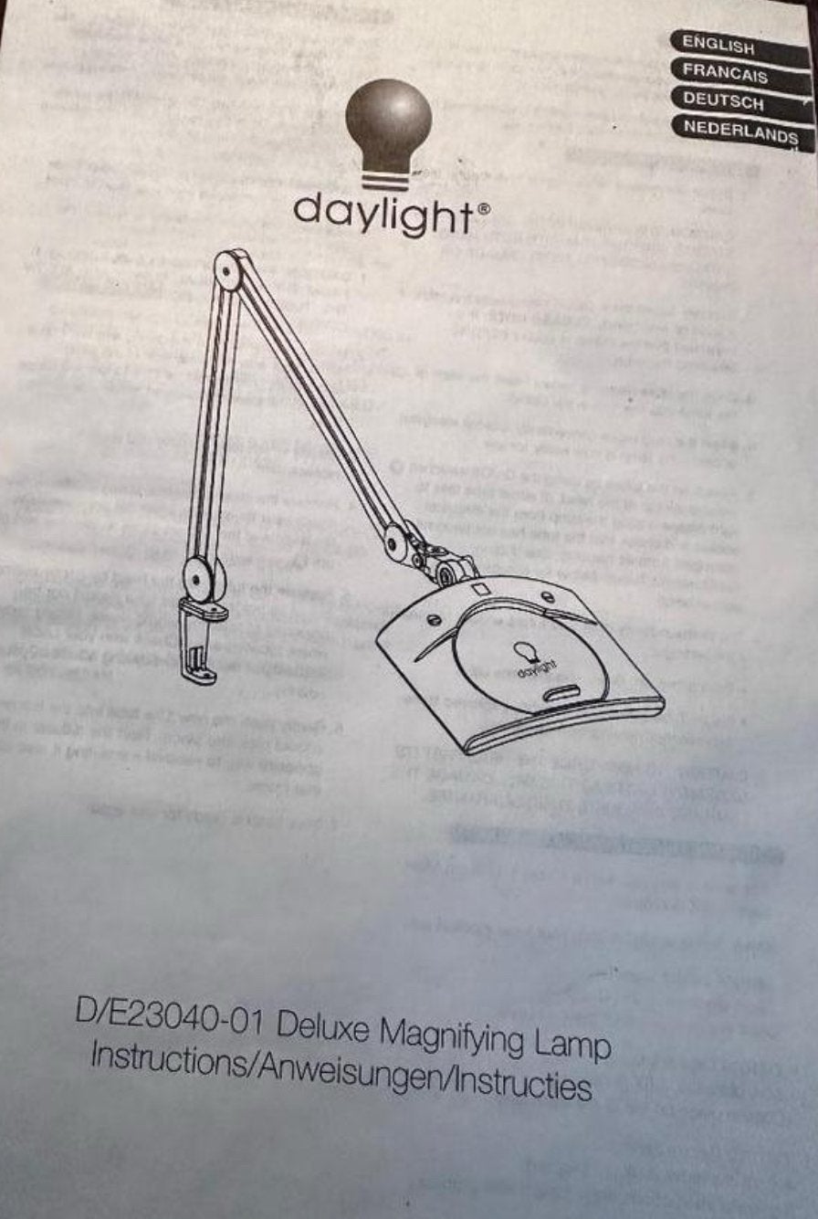 Daylight DeLuxe Loeplamp met Rolstatief D53060, Ophalen, Zo goed als nieuw, Loeplamp