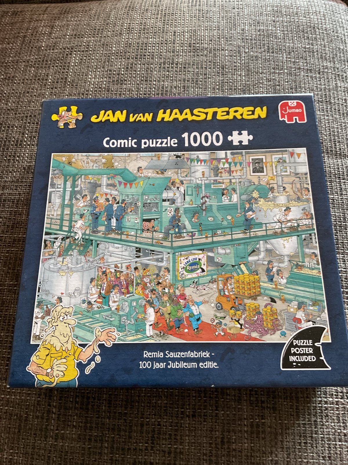 Jan van Haasteren Remia Sauzenfabriek 1000 stukjes, Ophalen, 500 t/m 1500 stukjes, Zo goed als nieuw, Legpuzzel