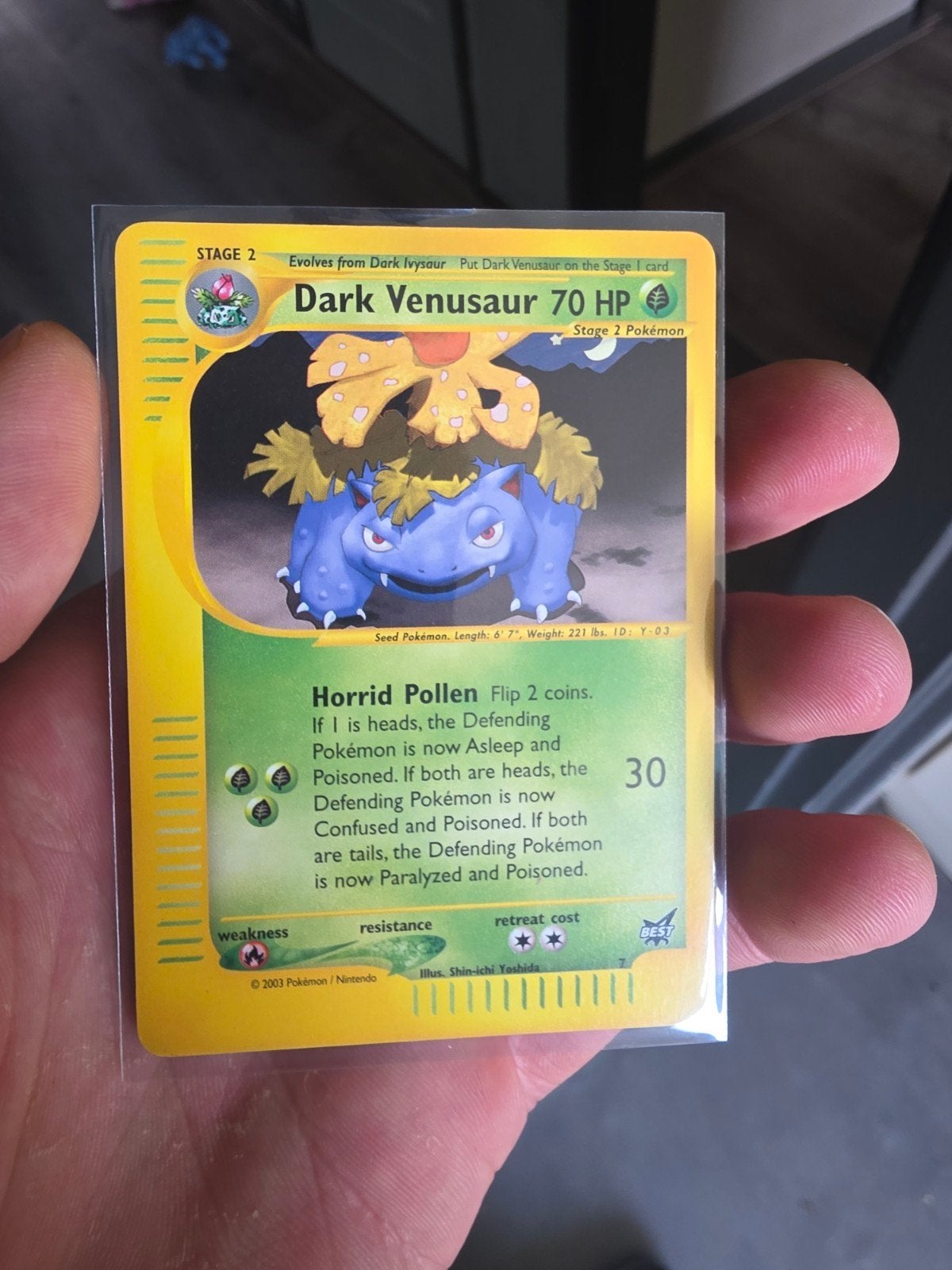 Pokémon Dark Venusaur promo, Ophalen of Verzenden, Zo goed als nieuw, Losse kaart