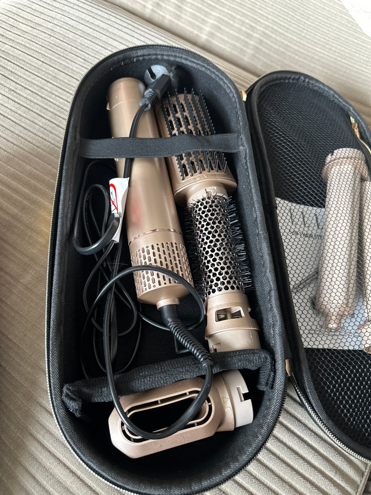 ELLE 5-in-1 Haarstyling Set - Föhn, Krultang, Borstel, Ophalen of Verzenden, Zo goed als nieuw, Föhn of Haardroger