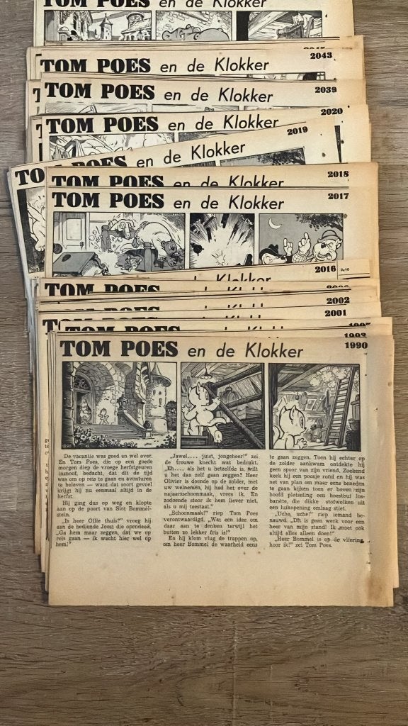 Tom poes krantenverhaal 1953 NRC, Ophalen of Verzenden, Olivier B, Bommel en Tom Poes, Gebruikt, Overige typen