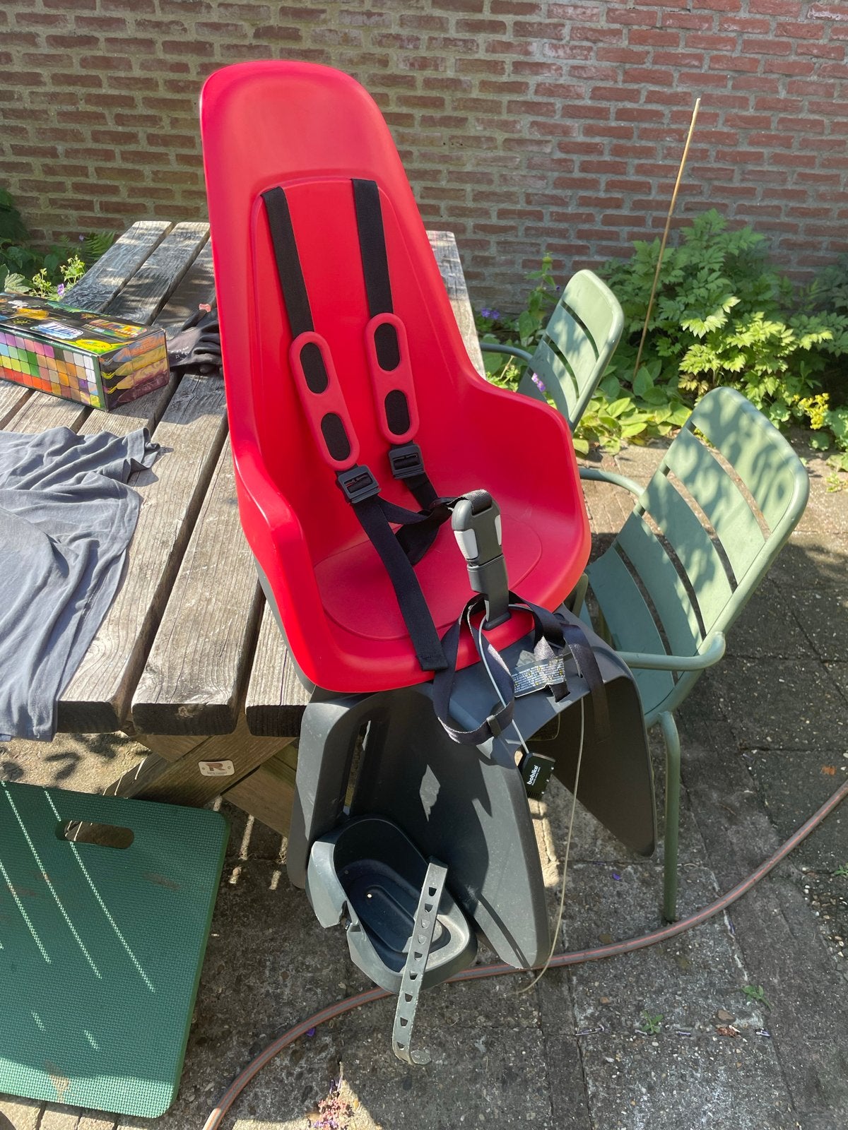Bobike One Maxi Fietszitje Achter - Rood, Ophalen, Achterzitje, 9 t/m 18 kg, Gebruikt