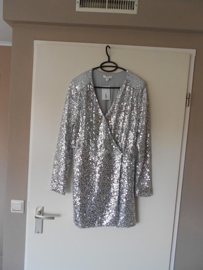Glitterjurk maat: M, Maat 38/40 (M), H&M, Overige kleuren, Ophalen of Verzenden