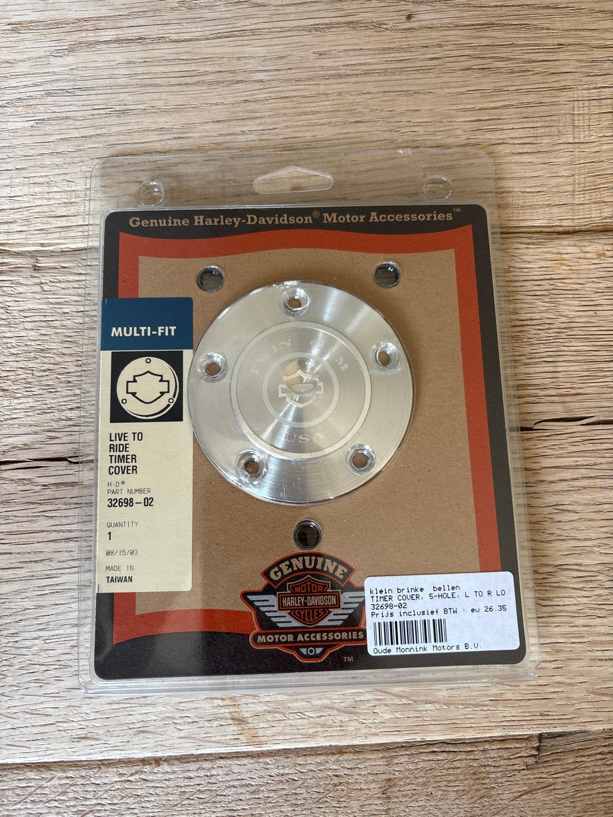 Harley-Davidson Live To Ride Timer Cover 32698-02, Ophalen of Verzenden, Nieuw