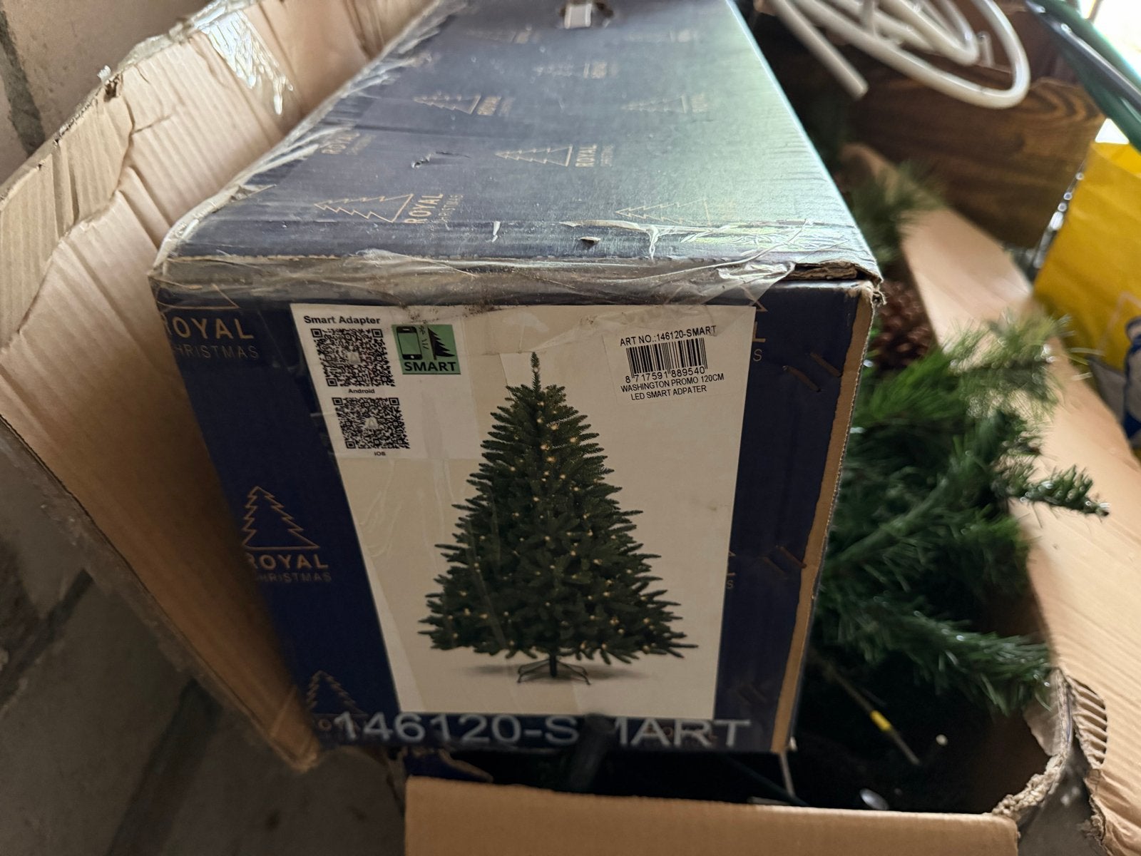 Kunst kerstboom 120cm type Washington merk Royal Christmas, Diversen, Ophalen of Verzenden