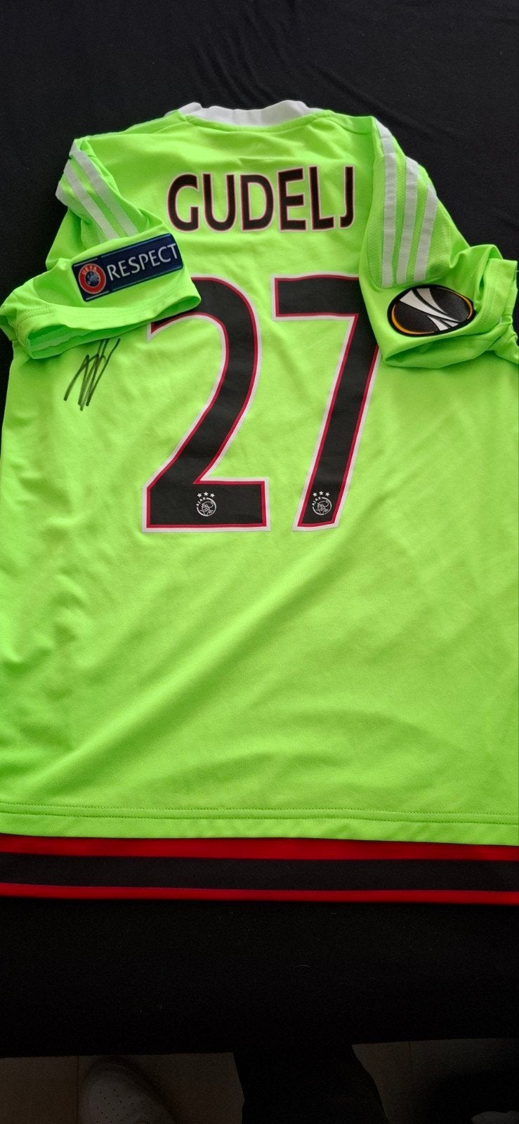 ajax matchworn Gudelj, Maat XL, Ophalen of Verzenden, Zo goed als nieuw, Shirt